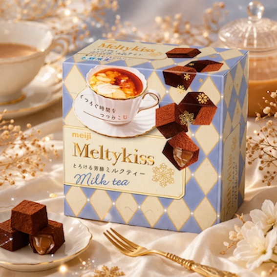 Meiji Chocolate, Rich Milk Tea Filling Flavor, 53g