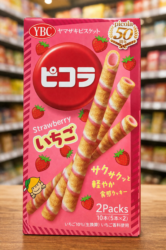 YBC Picola Strawberry Cream Biscuit Sticks 2